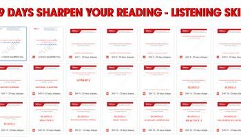 Trọn bộ 29 Days Sharpen your IELTS Listening & Reading Skills