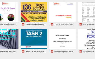 Trọn bộ tài liệu luyện thi IELTS Writing task 2 band 9.0
