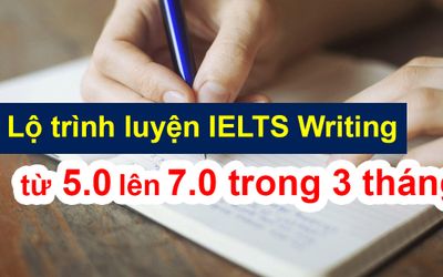 Lộ trình luyện IELTS Writing từ 5.0 lên 7.0 trong 3 tháng