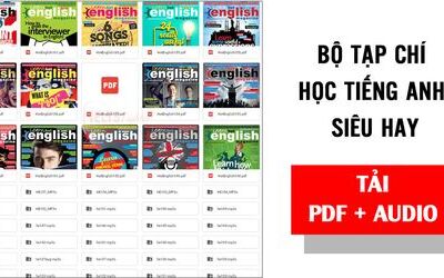 Bộ tạp chí HOT ENGLISH MAGAZINE (PDF  + AUDIO) học tiếng Anh hay