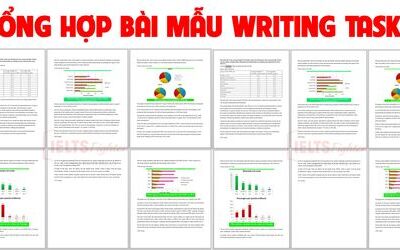 Tổng hợp bài mẫu IELTS Writing Task 1 hay kèm từ vựng