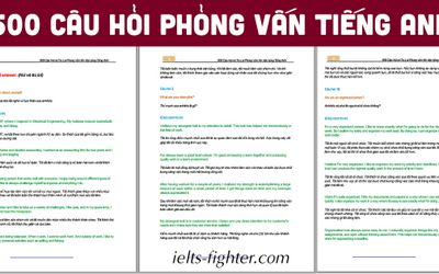 Phỏng vấn tiếng Anh – 500 câu hỏi và cách trả lời phỏng vấn xin việc tiếng Anh