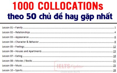 Collocations là gì? Cách học và tài liệu học Collocations IELTS hay nhất