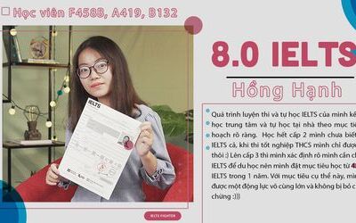 Kinh nghiệm luyện thi và tự học 8.0 IELTS của nữ sinh THPT chuyên Lý 