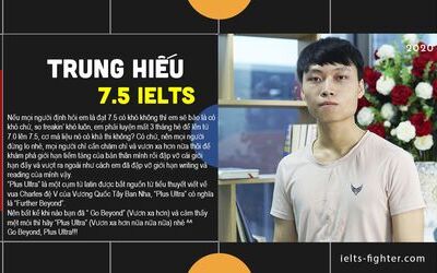 Kinh nghiệm học IELTS từ sinh viên ĐH Luật đạt 7.5 IELTS
