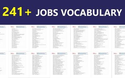 Từ vựng tiếng Anh về nghề nghiệp (Jobs Vocabulary)