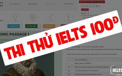 Top 6 nguồn thi thử IELTS online miễn phí tốt nhất
