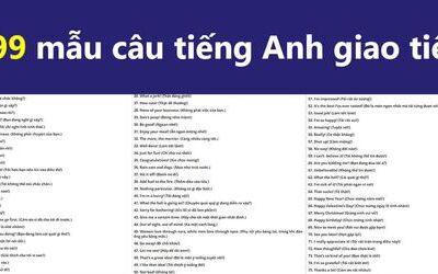 Học tiếng Anh giao tiếp cơ bản: Bài giảng online và 99 mẫu câu thông dụng