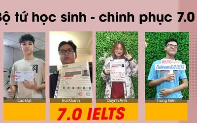 Kinh nghiệm luyện thi 7.0 IELTS và tài liệu chi tiết  từ bộ tứ học sinh Hà Nội