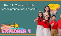 Lesson preparation - Unit 12 : You can do this - Lesson 3