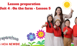 Lesson preparation - Unit 4 : On the farm - Lesson 5