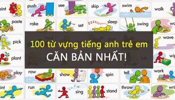 100 từ vựng tiếng anh trẻ em 9 chủ đề phổ biến nhất