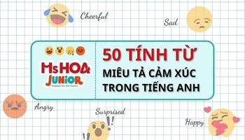 Bộ 50 Tính Từ miêu tả cảm xúc trong tiếng Anh tiểu học
