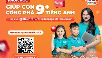Khóa học Công phá 9+ tiếng Anh dành cho học sinh khối 3, 4, 5