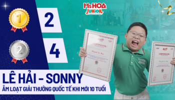 Ẵm loạt giải thưởng quốc tế khi mới 10 tuổi, học viên Ms Hoa Junior chia sẻ bí quyết nhờ