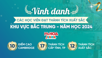 Vinh danh học viên Ms Hoa Junior đạt thành tích xuất sắc năm 2024 - Khu vực Bắc Trung