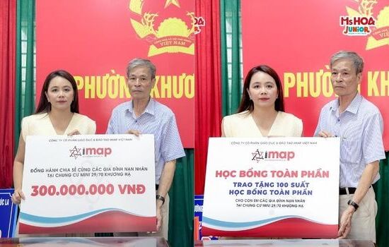 Ms Hoa trao gửi yêu thương đến các gia đình trong vụ cháy chung cư mini tại Khương Hạ