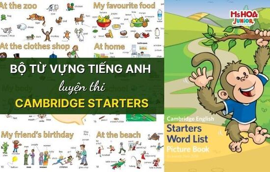 TRỌN BỘ TỪ VỰNG TIẾNG ANH LUYỆN THI CAMBRIDGE - CẤP ĐỘ STARTERS
