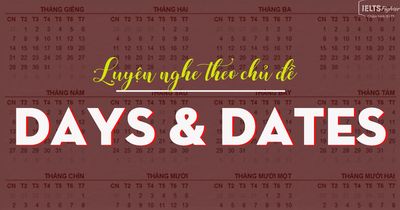 Unit 11: Days&Dates - Ngày tháng trong IELTS