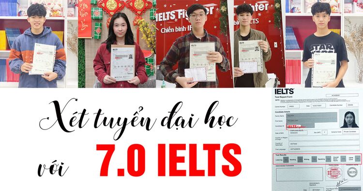 Cách học 7.0 IELTS xét tuyển đại học của top 6 học sinh Hà Nội