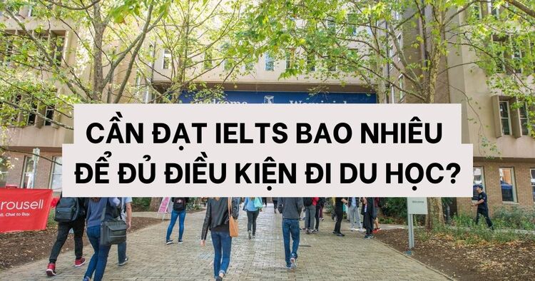 IELTS bao nhiêu để đi du học? Điểm IELTS để đi du học các nước
