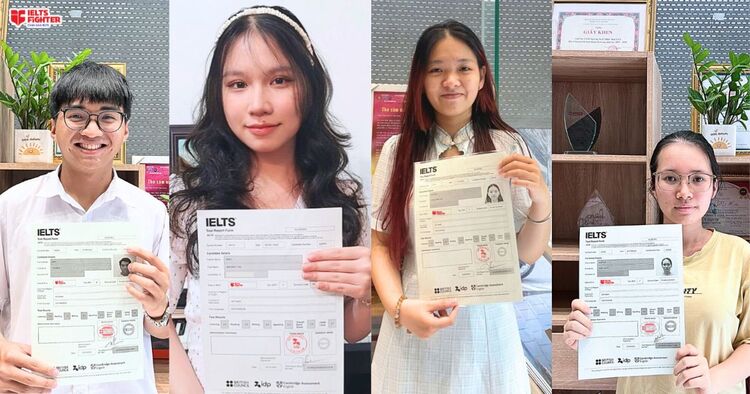 Top 6 học viên IELTS Fighter Hồ Chí Minh thành công đạt mục tiêu 7.0 - 7.5 IELTS