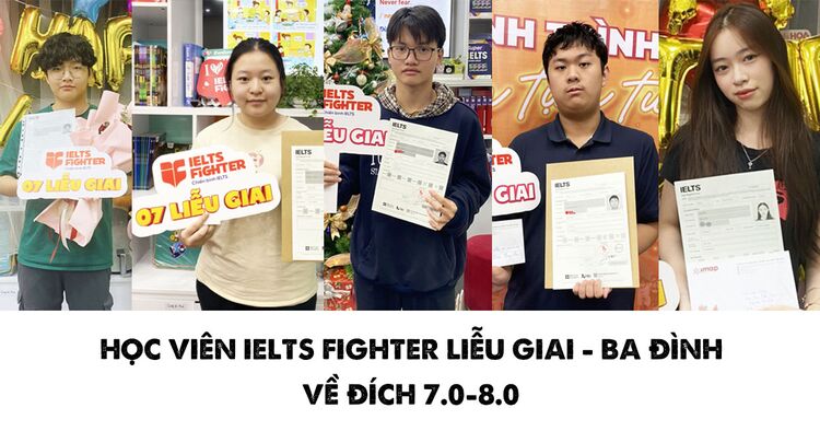 Học viên IELTS Fighter Liễu Giai cán đích 7.0-7.5
