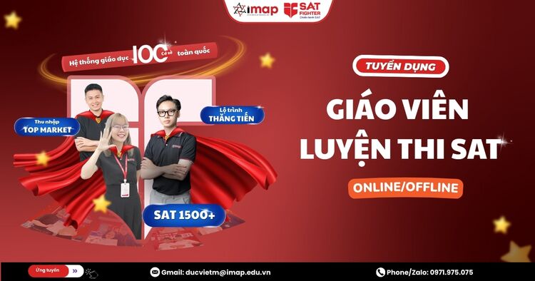GIÁO VIÊN SAT FULL-TIME, PART-TIME