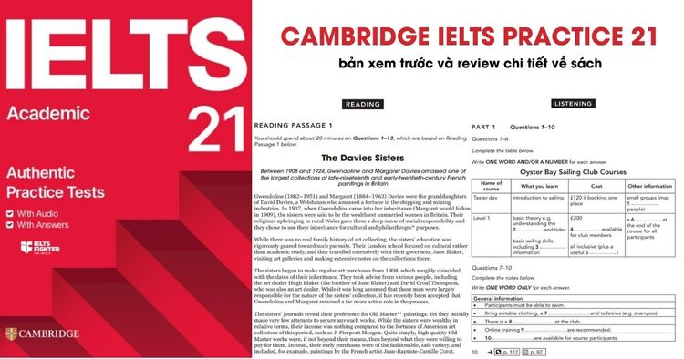 Review Cambridge IELTS 21 (pdf + audio) - Sách luyện đề mới nhất 2026