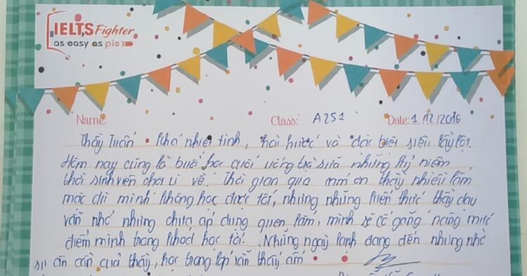 "Mong rằng thế gian này sẽ có nhiều người tận tâm như thầy"