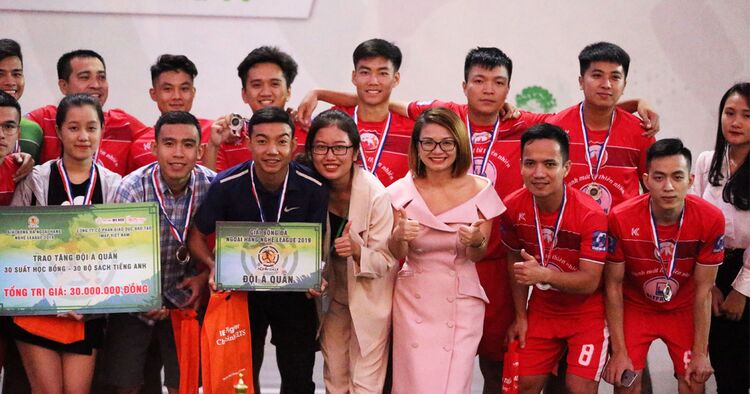 IELTS Fighter đồng hành cùng giải bóng Nghệ League 2019