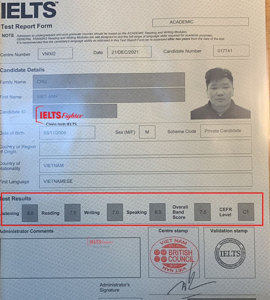 việt anh 7.0 ielts