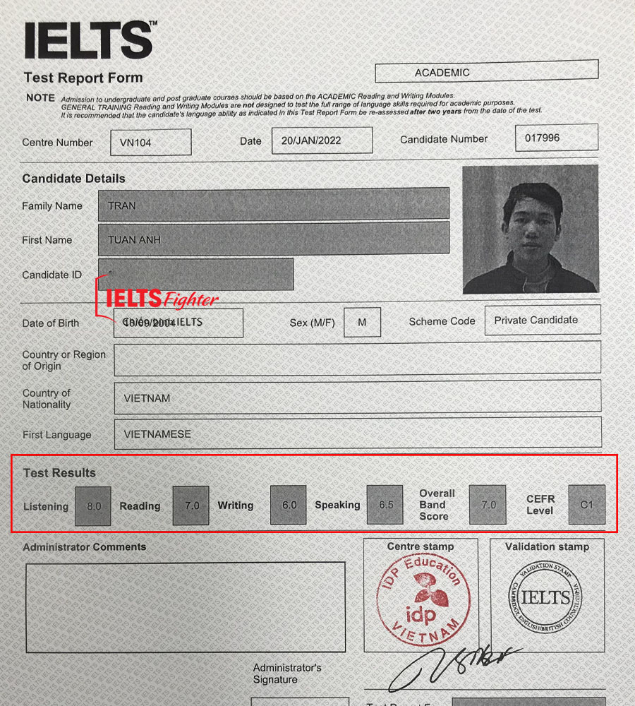 tuấn anh 7.0 ielts 