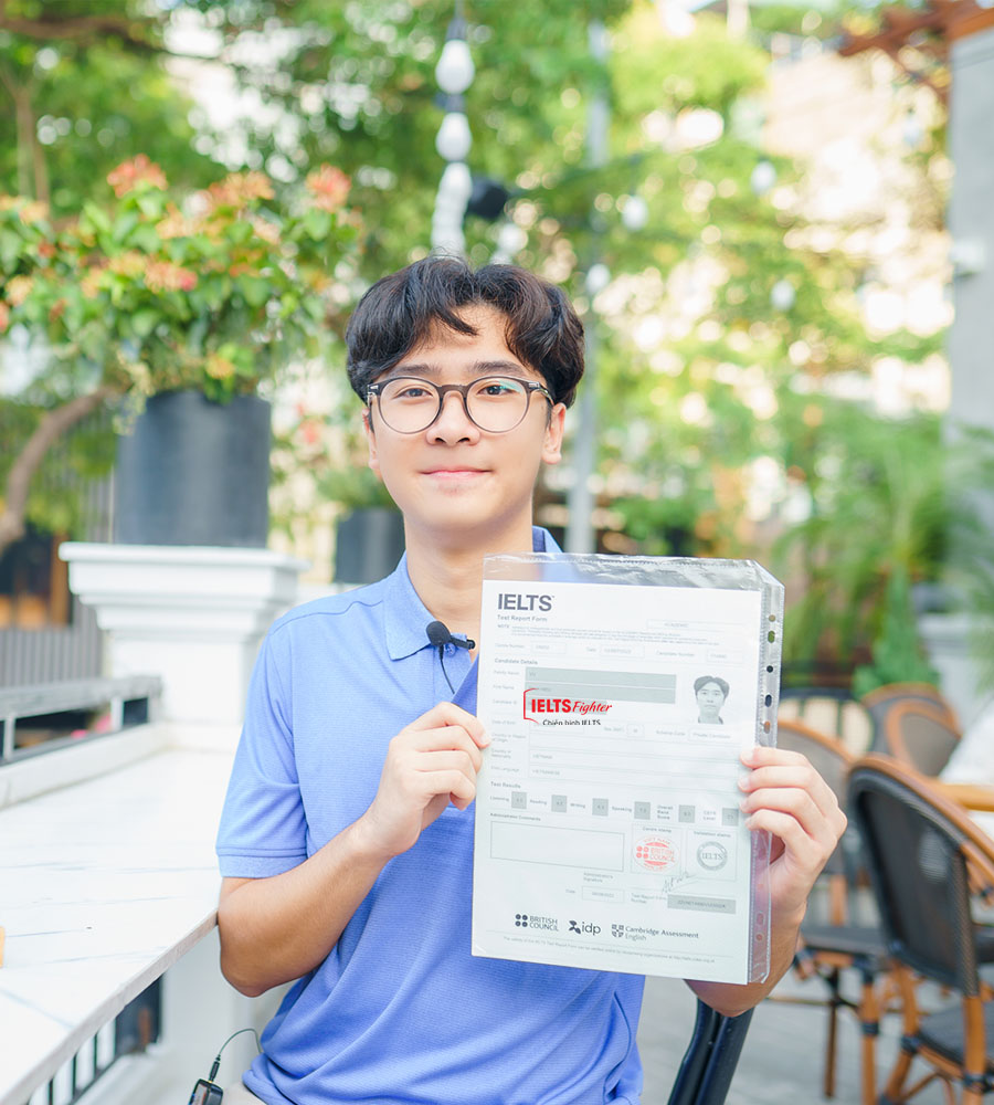 đình hiếu 8.0 ielts