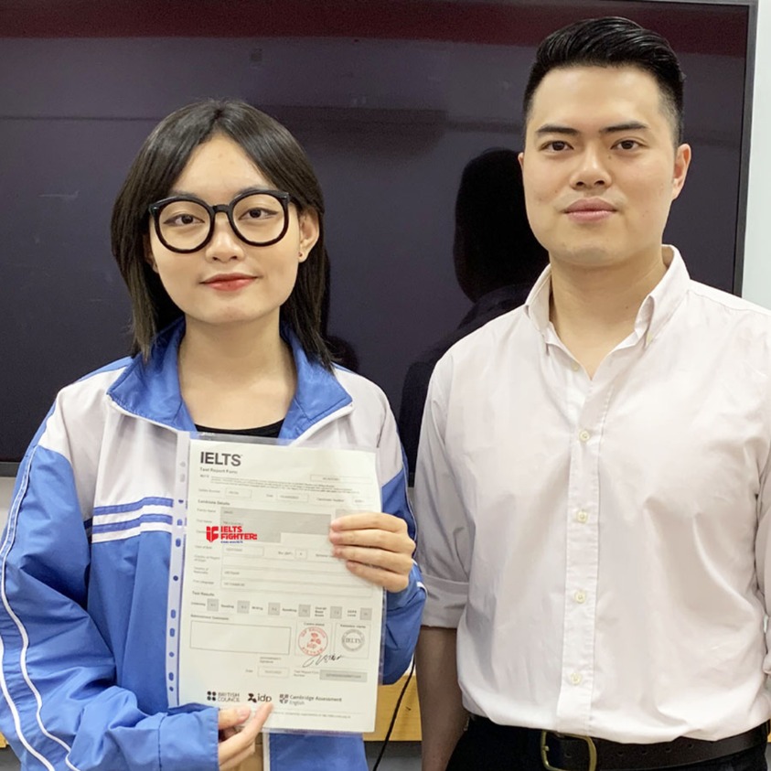 Học viên đạt 8.5 IELTS tại IELTS Fighter Huế