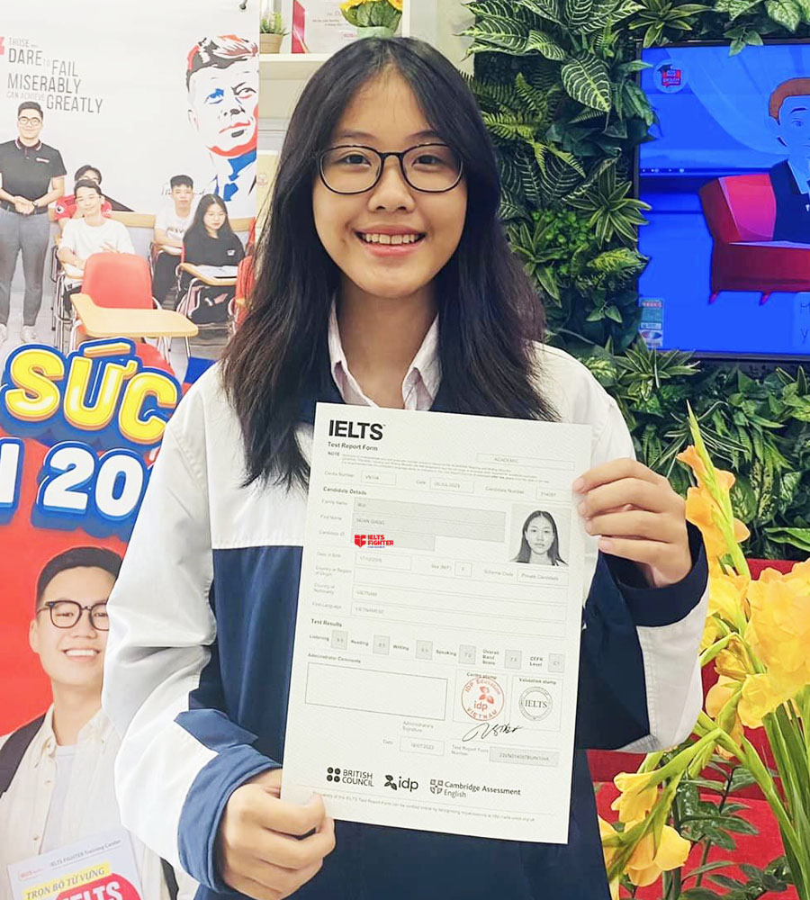 Ngân giang 7.5 IELTS