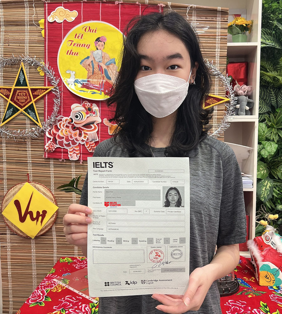 bảo ngân 7.5 IELTS