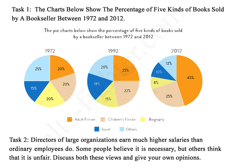 cách viết writing task 1 pie chart đề 2