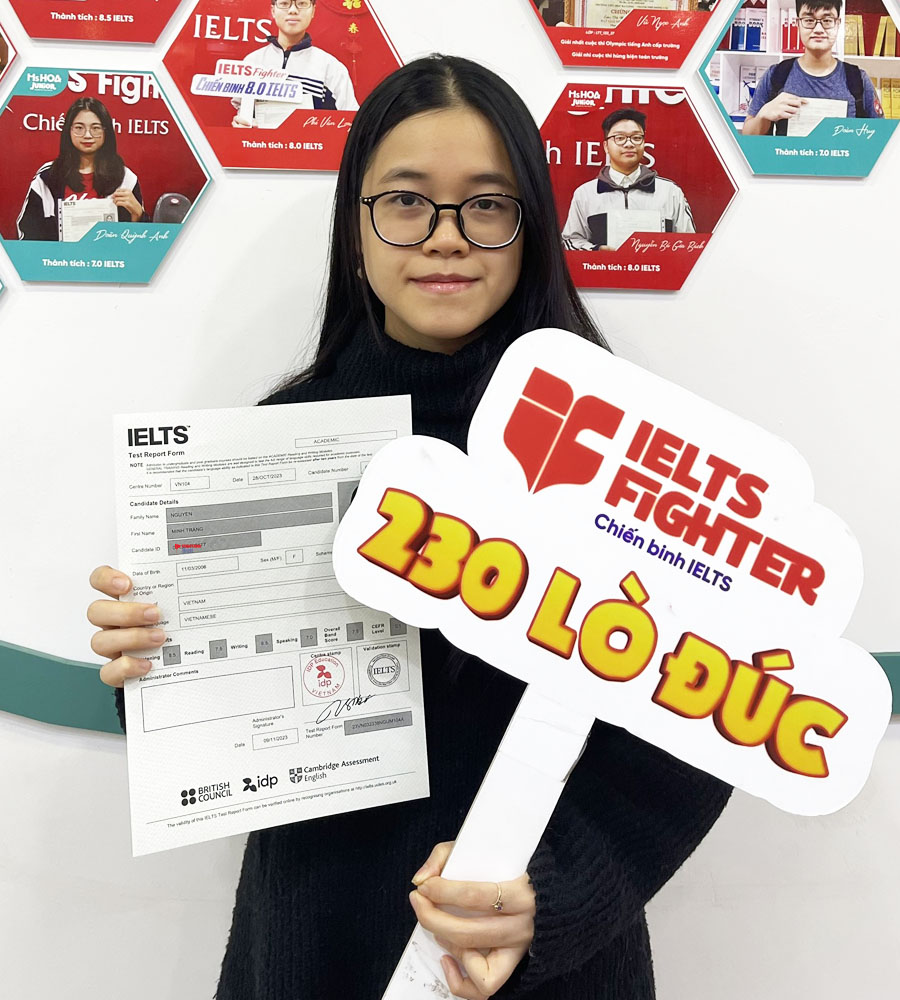 minh trang 7.5 IELTS