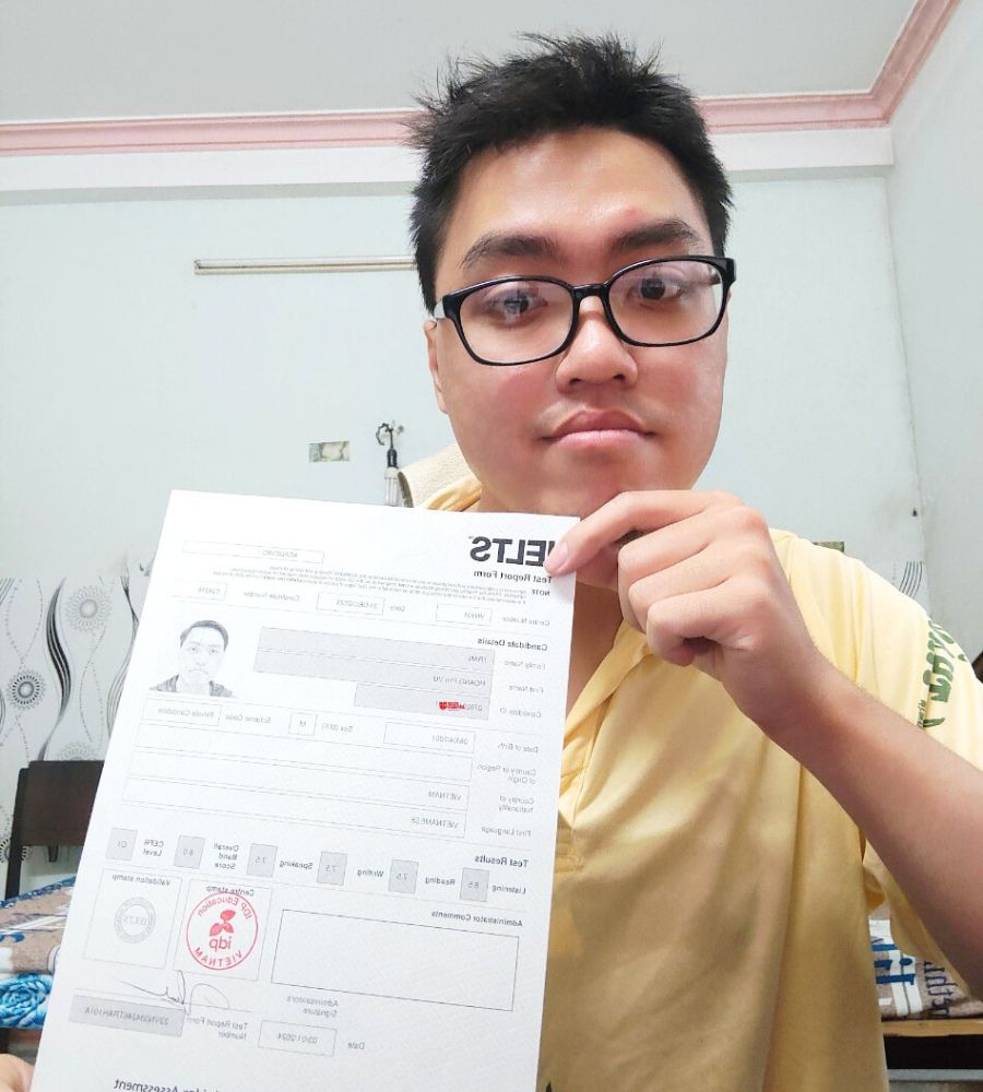 Trần Hoàng Vũ  8.0 IELTS