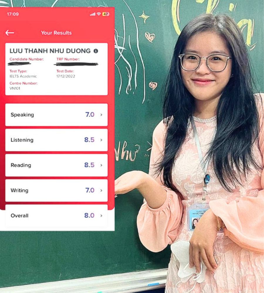 Thanh Như 8.0 IELTS