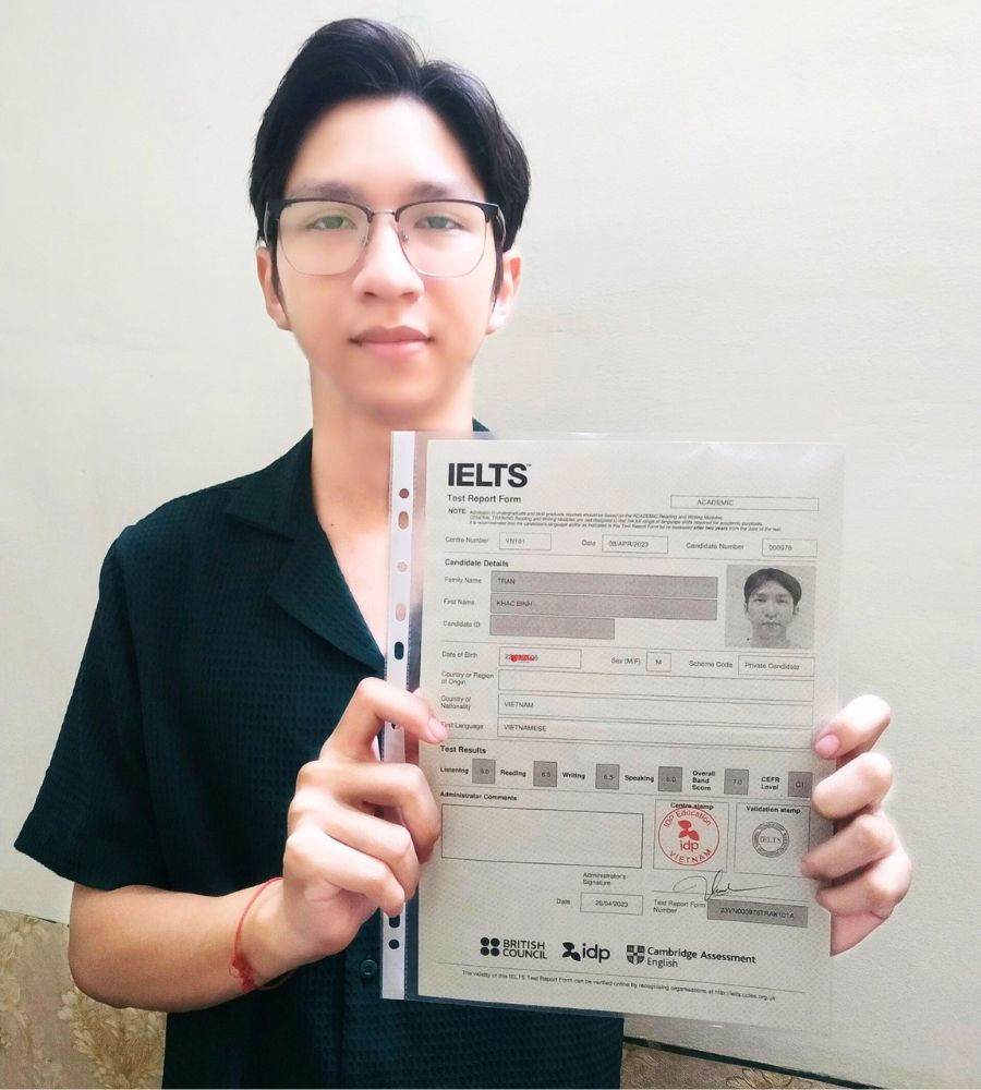 Trần Khắc Bình  7.0 IELTS