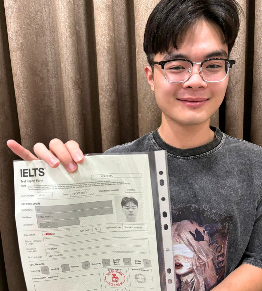 Lê Long Khang 7.5 IELTS