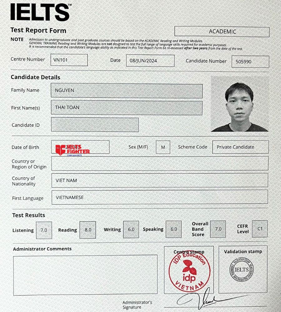 Cách học 8.0 IELTS của bộ đôi học viên IELTS Fighter Ba Tháng Hai