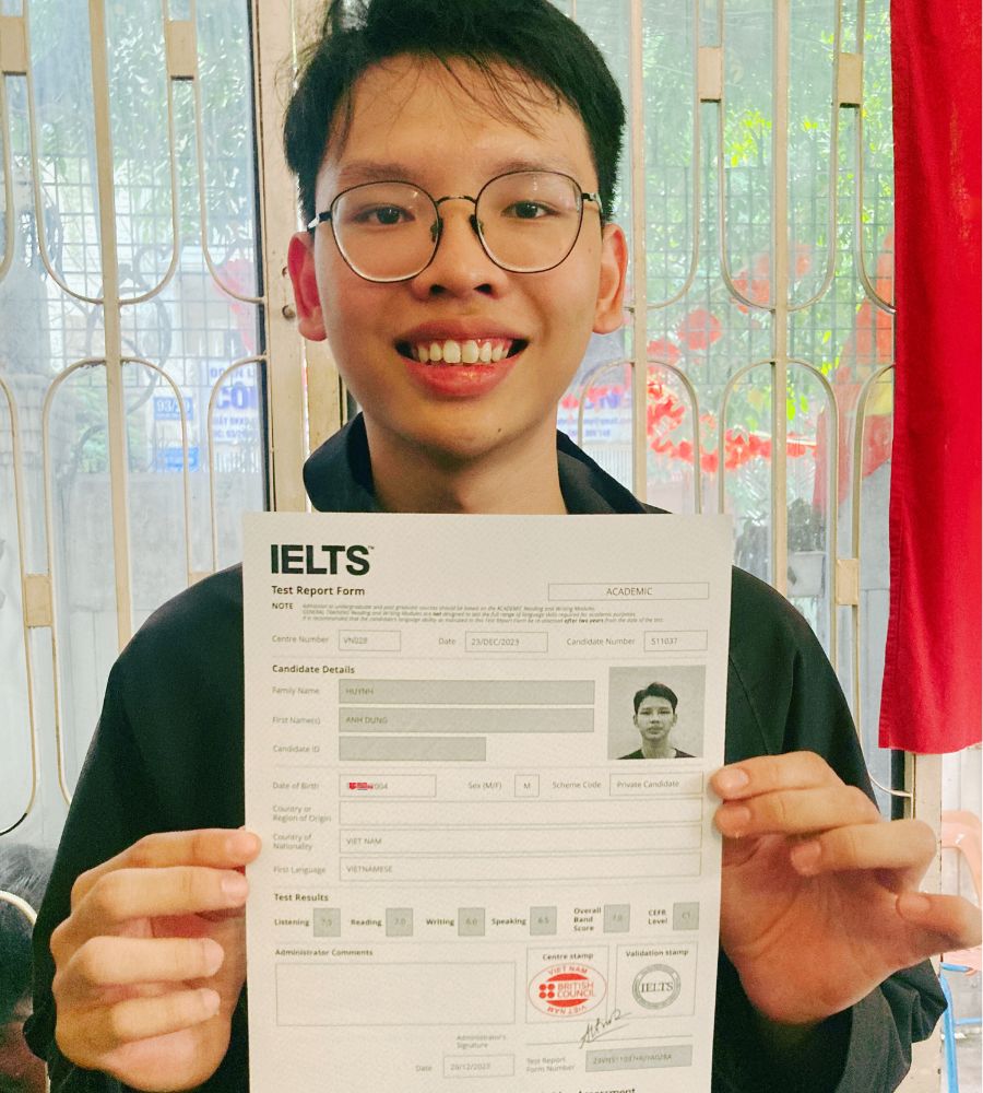 Huỳnh Anh Dũng 7.0 IELTS