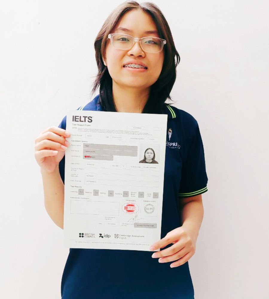Trần Thanh Ngân 7.5 IELTS