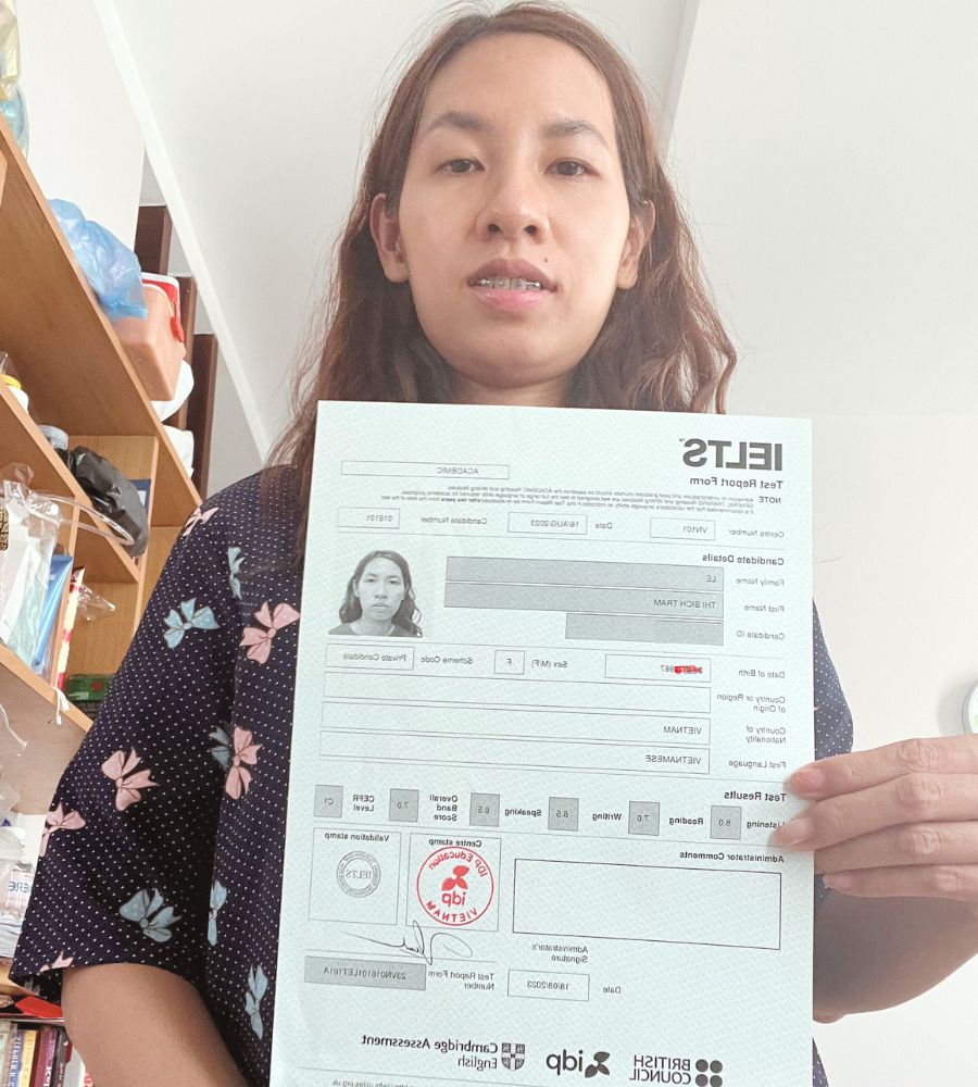 Lê Thị Bích Trâm 7.0 IELTS
