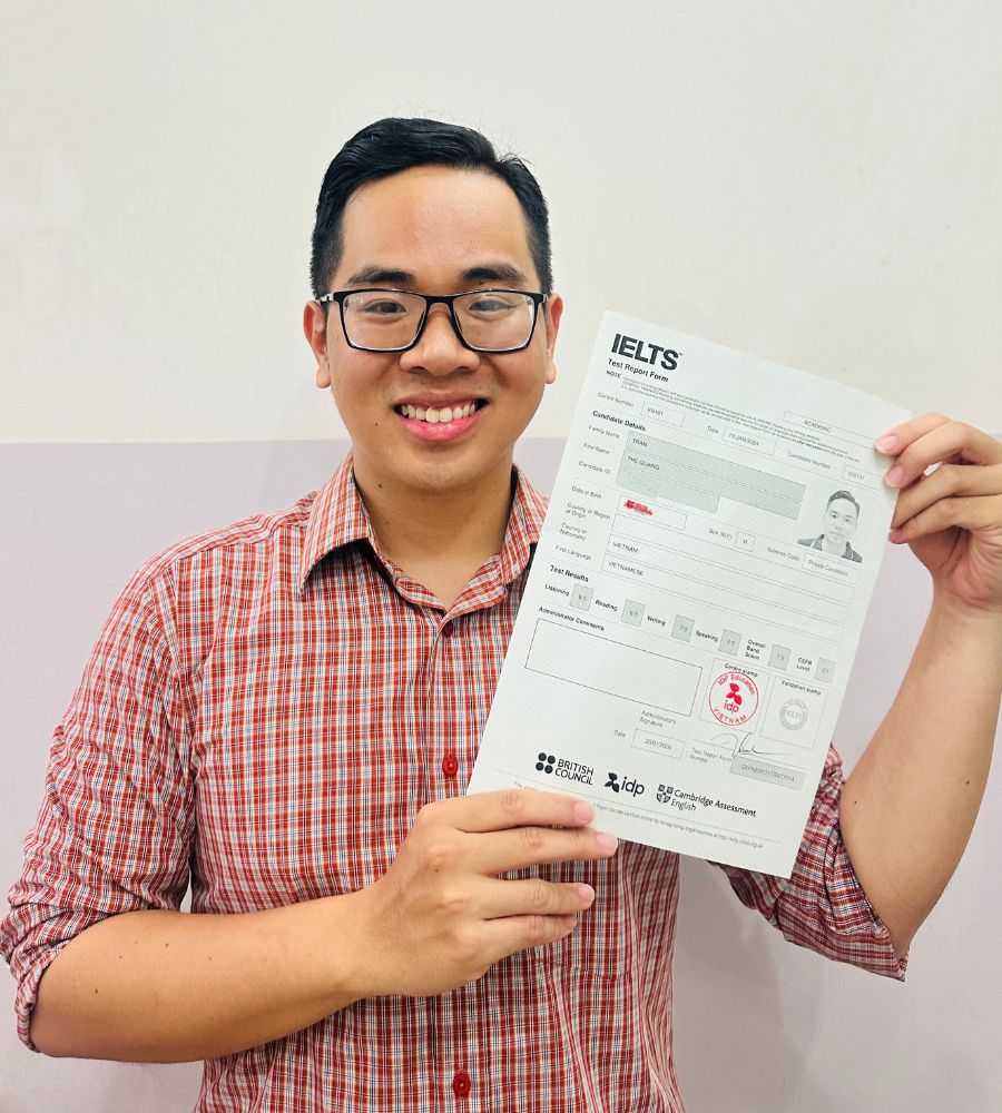 Trần Thế Quang 7.5 IELTS