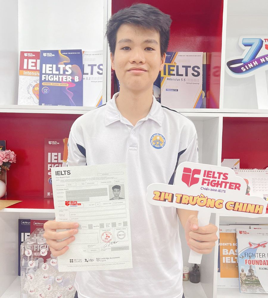 quang hiếu 8.0 ielts