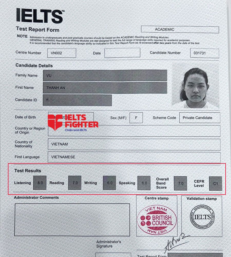 vũ thanh an 7.0 IELTS - 2